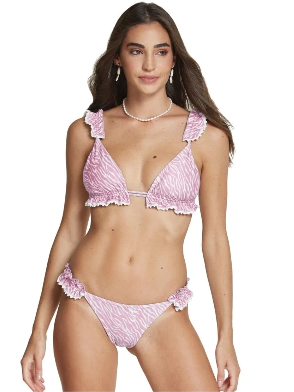 Capittana Paloma Pink Zebra Bikini Set